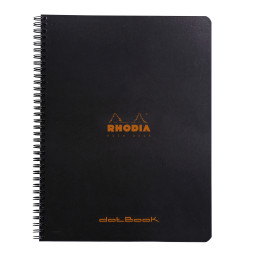 Rhodia Classic Wirebound Notebook - Large - Black - Dotted